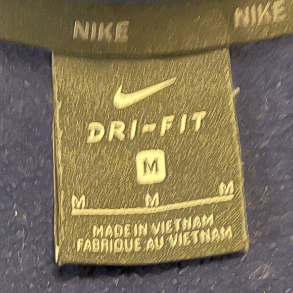 Nike‎ Men's Dri Fit Navy Blue Quarter Zip Jacket Size Medium - Picture 4 of 4